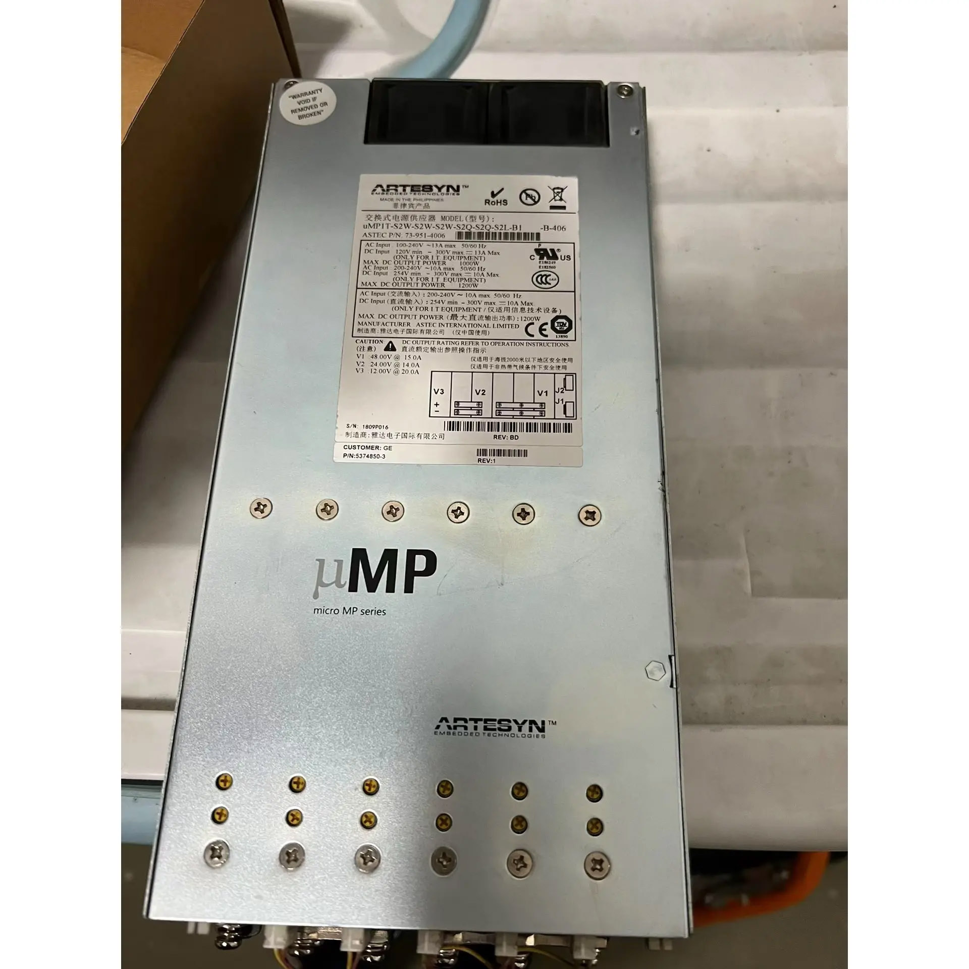 GE 5374850-3 - PDAS Power Supply Module